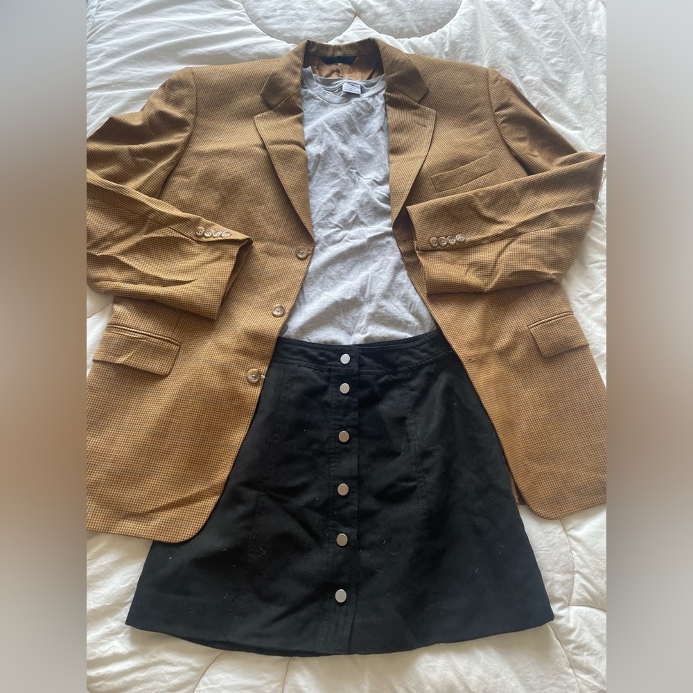 BURBERRY 100% Wood Blazer T Model Kensington Jacket 44 Regular